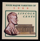 1960 LINCOLN CENTS 4 MAJOR VARIETIES OF 1960