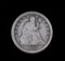 1857 ARROWS SEATED LIBERTY SILVER QUARTER DOLLAR COIN