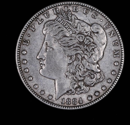 1884 MORGAN SILVER DOLLAR COIN