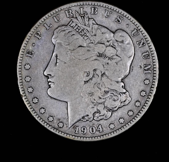 1904 S MORGAN SILVER DOLLAR COIN