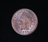 1899 INDIAN HEAD CENT PENNY COIN UNC MS++