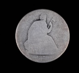 1876 SEATED LIBERTY SILVER HALF DOLLAR COIN