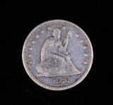 1876 ARROWS SEATED LIBERTY SILVER QUARTER DOLLAR COIN