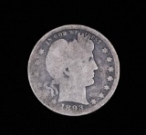 1893 O BARBER SILVER QUARTER DOLLAR COIN