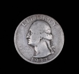 1932 D WASHINGTON SILVER QUARTER DOLLAR COIN