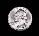 1941 D WASHINGTON SILVER QUARTER DOLLAR COIN GEM BU UNC MS++
