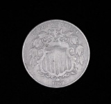 1869 SHIELD NICKEL US COIN