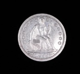 1855 ARROWS SEATED SILVER LIBERTY DIME COIN