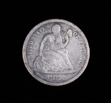 1883 SEATED SILVER LIBERTY DIME COIN