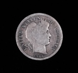 1906 S BARBER SILVER DIME COIN