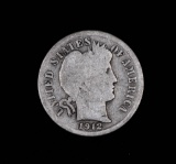 1912 S BARBER SILVER DIME COIN