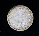 1925 MEXICO ESTADOS UNIDOS MEXICANOS 10 CENTAVOS SILVER COIN .0384 ASW
