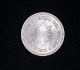 1901 URUGUAY 5 CENTESIMOS COPPER-NICKEL COIN
