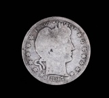 1897 BARBER SILVER QUARTER DOLLAR COIN