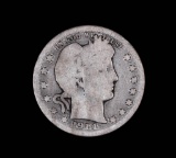 1914 D BARBER SILVER QUARTER DOLLAR COIN