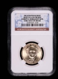 2008 P PRESIDENTIAL DOLLAR COIN **MARTIN VAN BUREN** NGC BRILLIANT UNC FIRST DAY ISSUE