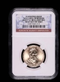 2009 P PRESIDENTIAL DOLLAR COIN **WILLIAM H HARRISON** NGC BRILLIANT UNC FIRST DAY ISSUE