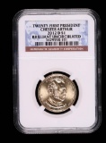 2012 D PRESIDENTIAL DOLLAR COIN **CHESTER ARTHUR** NGC BRILLIANT UNC FIRST DAY ISSUE