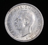 1943 S AUSTRALIA ONE SHILLING SILVER COIN .168 ASW