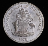 1975 BAHAMAS 50 CENTS PROOF SILVER COIN .2667 ASW