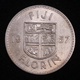 1957 FIJI FLORIN COIN