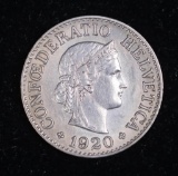 1920 SWITZERLAND 10 RAPPEN COIN