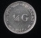 1947 CURACAO 1/4 GULDEN SILVER COIN .0737 ASW