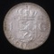 1956 NETHERLANDS 1 GULDEN SILVER COIN .1505 ASW