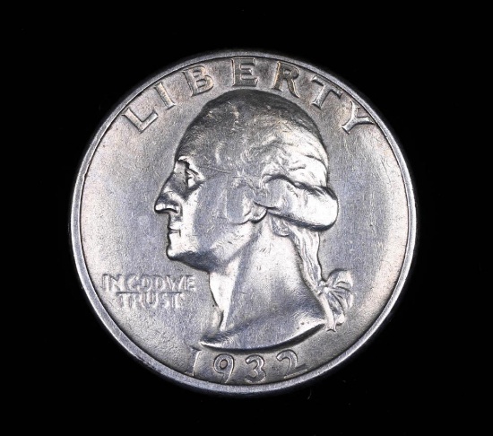 1932 D WASHINGTON SILVER QUARTER DOLLAR COIN **KEY DATE**