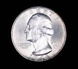 1946 S WASHINGTON SILVER QUARTER DOLLAR COIN GEM BU UNC MS+++