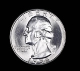 1954 S WASHINGTON SILVER QUARTER DOLLAR COIN GEM BU UNC MS+++