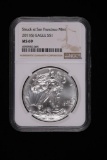 2011 S 1oz AMERICAN SILVER EAGLE COIN NGC MS69 **SAN FRANCISCO**