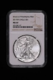 2017 P 1oz AMERICAN SILVER EAGLE COIN NGC MS69 **PHILADELPHIA**