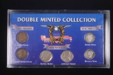 DOUBLE MINTED PENNY NICKEL DIME SILVER SET