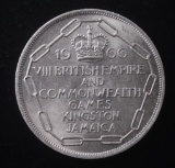 1966 JAMAICA 5 SHILLINGS COPPER-NICKEL COIN