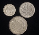 TUNISIA 3 COIN SET 1941