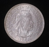 1961 URUGUAY...10 PESO SILVER COIN .3617 ASW