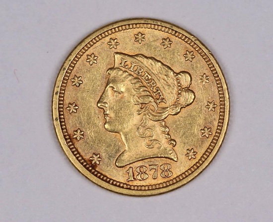 1878 S $2.50 GOLD LIBERTY COIN NICE HIGH GRADE!!