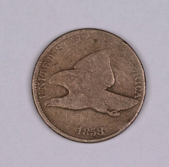 1858 SMALL LETTERS FLYING EAGLE CENT