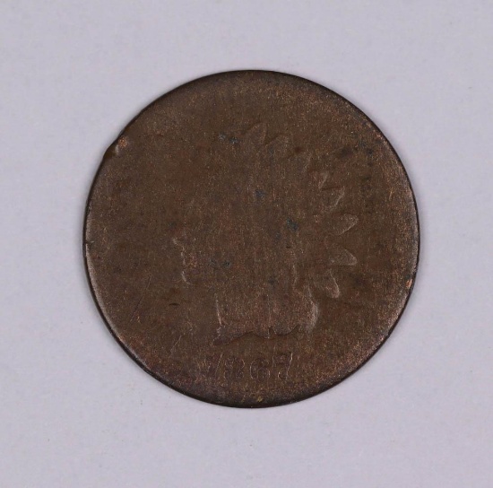 1867 INDIAN HEAD US CENT PENNY COIN