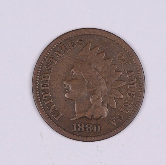 1880 INDIAN HEAD US CENT PENNY COIN