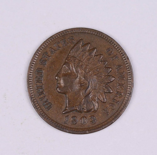 1903 INDIAN HEAD US CENT PENNY COIN