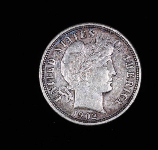 1902 O BARBER SILVER DIME COIN