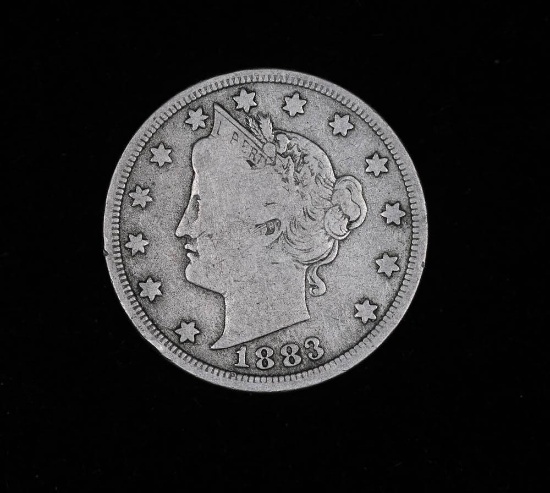 1883 NO CENT LIBERTY V NICKEL COIN