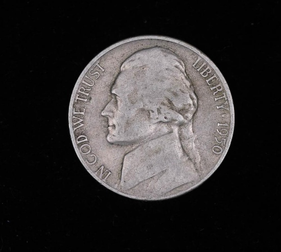 1950 D JEFFERSON NICKEL COIN