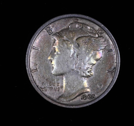 1925 MERCURY SILVER DIME COIN