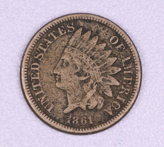 1861 INDIAN HEAD CENT PENNY COIN