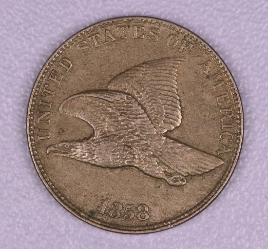 1858 FLYING EAGLE CENT PENNY COIN **LARGE LETTERS**