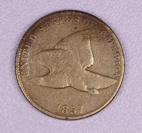 1857 FLYING EAGLE CENT PENNY COIN