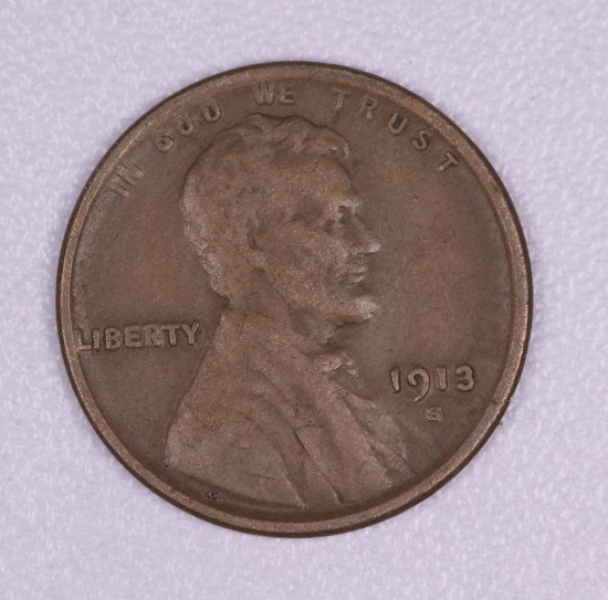 1913 S WHEAT CENT PENNY COIN